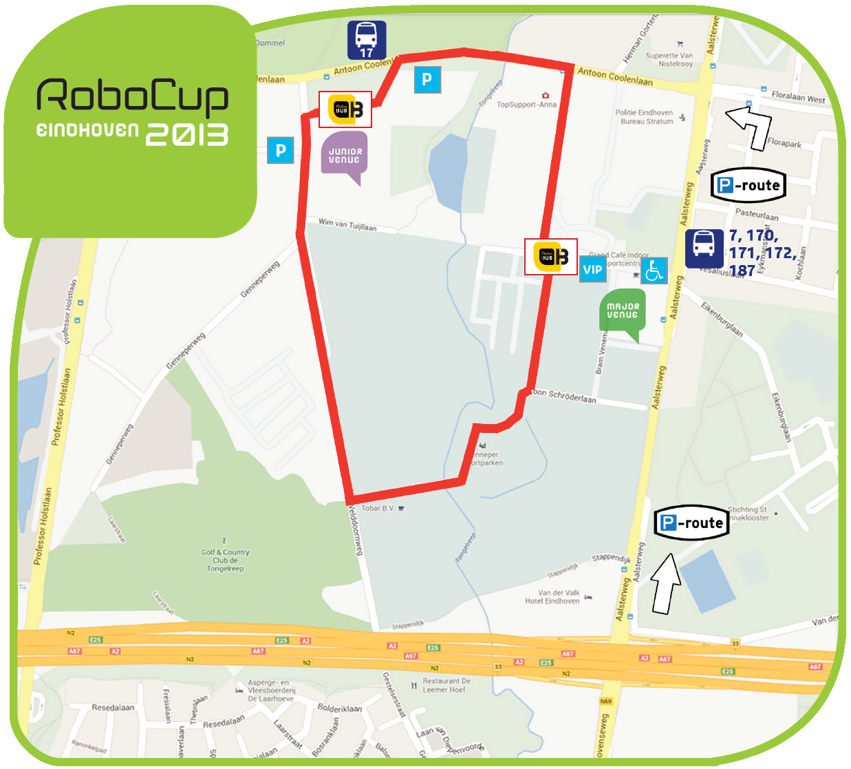 RoboCup 2013 - Parking map